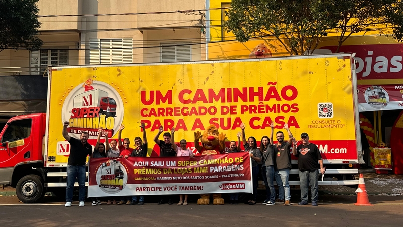 Cliente de Palotina é a ganhadora do Caminhão de Prêmios MM